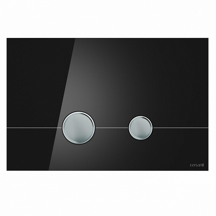 Кнопка Cersanit  STERO для LINK PRO/VECTOR/LINK/HI-TEC стекло черный