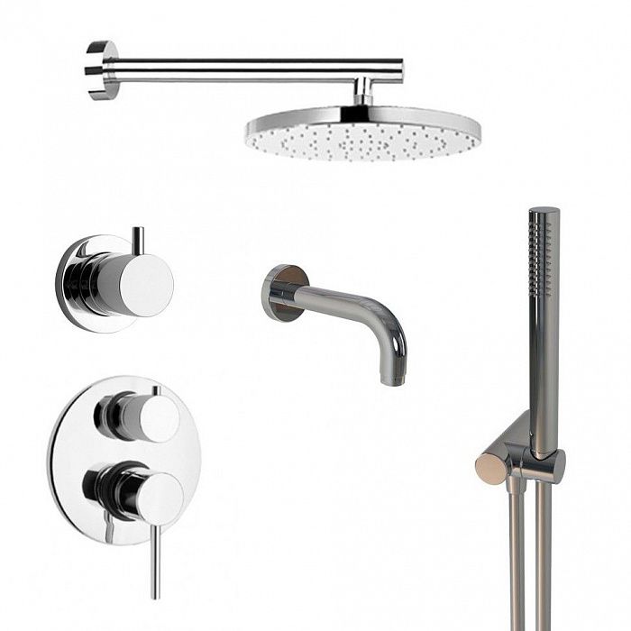 Душевой комплект 250 мм Paini Cox 78CRSET36911SHBATH