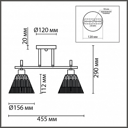 Потолочный светильник LUMION VIVIAN 8188/2C COMFI