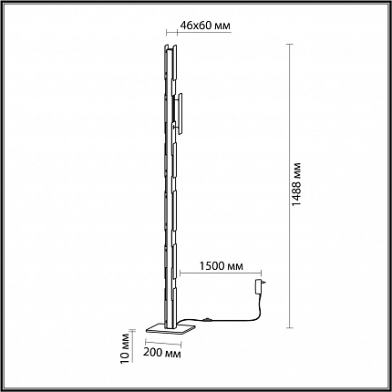 Торшер ODEON LIGHT Fierro 4991/36FL L-VISION