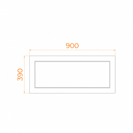 Экран для поддона RGW  16230912-90b 90 "b" h39 см