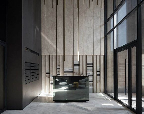 Керамогранит Laminam I Naturali Pietre. Фото в интерьере
