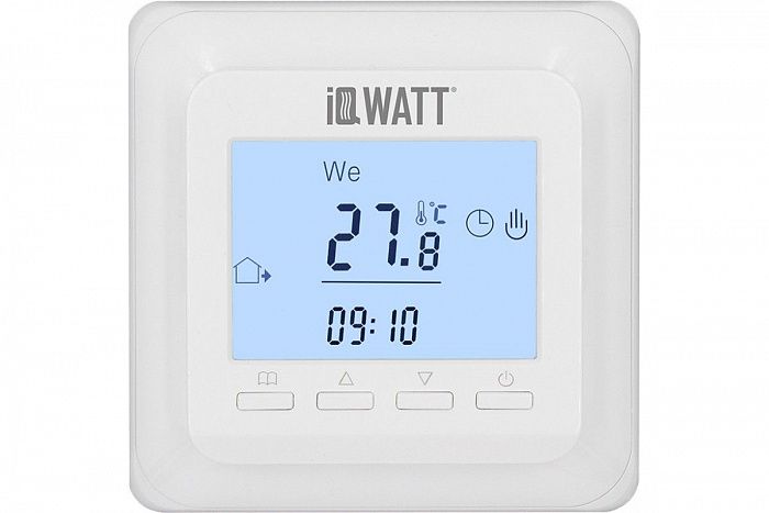 IQ THERMOSTAT P WHITE - программируемый терморегулятор для теплого пола