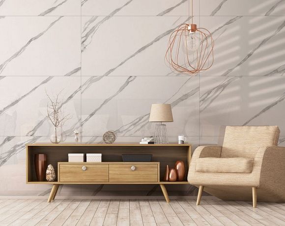 Global Tile Carrara Bronze. Фото в интерьере