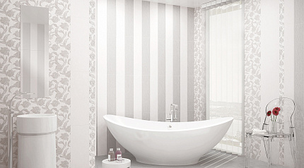 Бордюр Azori Mallorca Grey Floris 7,5x63