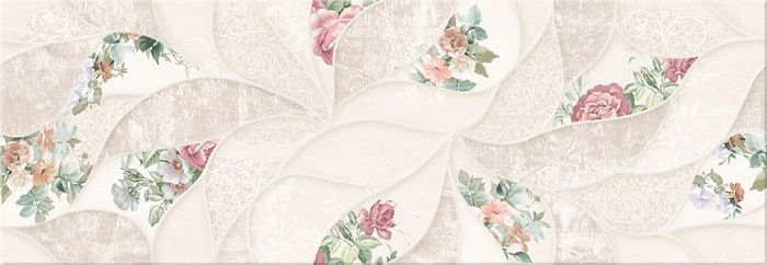 Облицовочная плитка Eletto Ceramica R MALWIYA MILK FLORIS 506931101