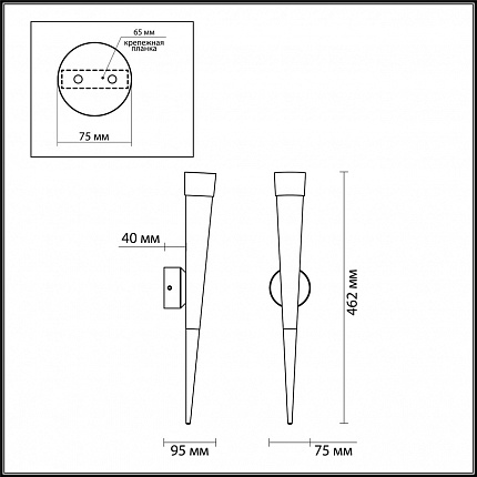 Настенный Светильник Odeon Light Vivat 3891/7wg L-vision