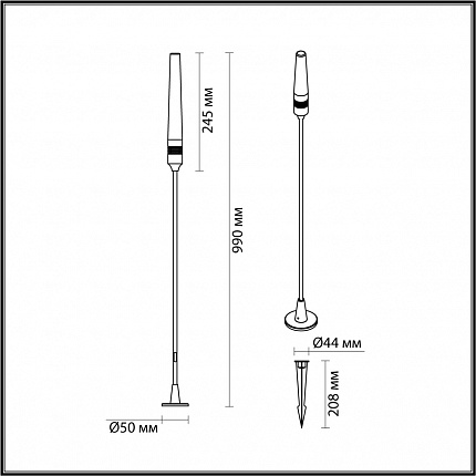 Уличный светильник ODEON LIGHT CANNA 7020/4GA NATURE