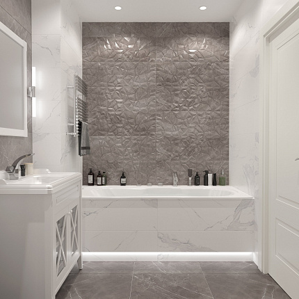 Керамогранит Creto  Marmolino Grey F P 60х60 R Full Lappato 1