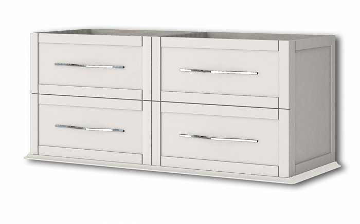TIFFANY База под раковину с 4-мя выдвижными ящиками  54954 Bianco opaco, 120x46x55
